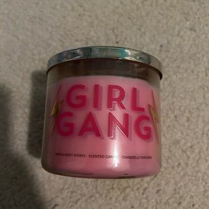 RARE🔥 USED Bath and Body Works Girl Gang Pink Bubblegum 3-Wick Candle